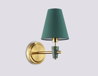 Бра с абажуром и мрамором 23*14*27- см, 1*E14*40W, K, Ambrella Light High Light LH75055, латунь