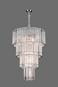 Люстра Ø530 x H830, мм, 21*40W (840W), CHROME (Хром) NewRgy 8777/21A-CR CHROME