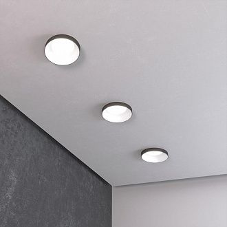 Встраиваемый светильник 7.2/7 см, GU10, IP20 Elektrostandard 112 MR16 белый/черный, вр 6,6 см