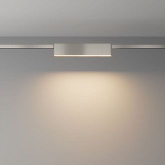 Трековый магнитный светильник 23 см, 12W, 3000K, Maytoni Basis TR151-1-12W3K-PT, серебро