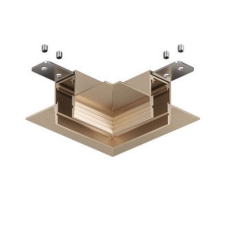 Угол профиля 9,7*9,7 см, Denkirs SHINE PRIME HIDE | ШАЙН ПРАЙМ ХАЙД TR4905-CP, шампань