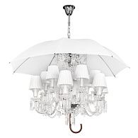 Подвесная люстра 120 см, Loft IT Marie 10556/12 White, хром-белый