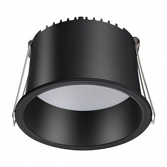LED светильник 10 см, 12W, 4000K, Novotech Tran 358902, черный, вр 8,8 см