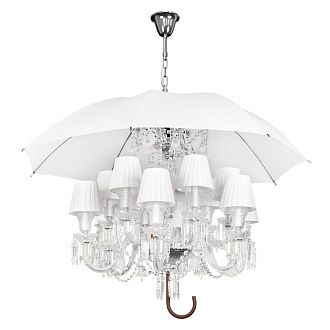 Подвесная люстра 120 см, Loft IT Marie 10556/12 White, хром-белый