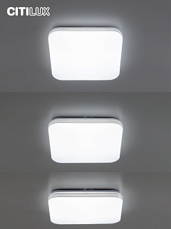 Светильник 34 см, 35W, 3000-5500К с пультом и RGB подсветкой Citilux Симпла CL714K330G