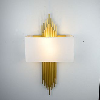 Бра Sohne CG 90-0009 FIORE White H75 W32 32*32*75 см, 2*E14*40W, 3000K, ImperiumLoft 44.27, Золотистый