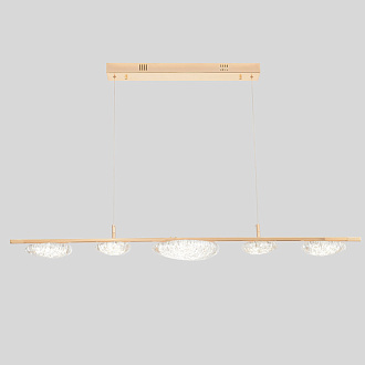 Светильник 130 см, 47W, 3000-6000K, Crystal Lux FELICIDAD SP47W LED, золото