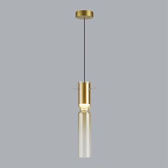 Подвес 6*6*120 см, 1 LED*5W, 3000 К, Odeon Light Scrow, золотой 5058/5LA