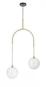 Подвесной светильник 20*57*183 см, 2*G9 черный, золото Vele Luce Freedom VL5544P02
