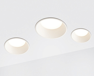 Встраиваемый LED светильник Italline IT06-6013 white 4000K, 15W LED, 4000K, белый, вр 14,6 см