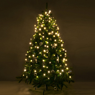 Гирлянда занавес на ель  0,45*1,5 м IP20 200-003 теплый белый 45*150 см, LED *6W, 3000 К, Elektrostandard