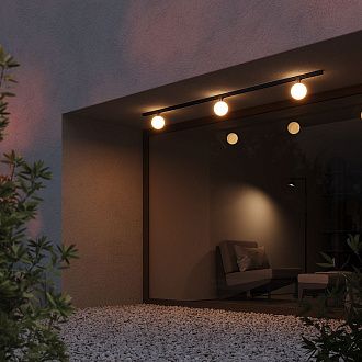 Уличный трековый светильник 17,7 см, LED*9W, 3000K, Maytoni Luna O-TR01-1-S-9WB3K, Черный