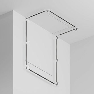 Шинопровод 2м Exility X встраиваемый под ГКЛ 12,5мм, черный 200*5*1 см, Maytoni Technical  TRX239-422.12B, Черный