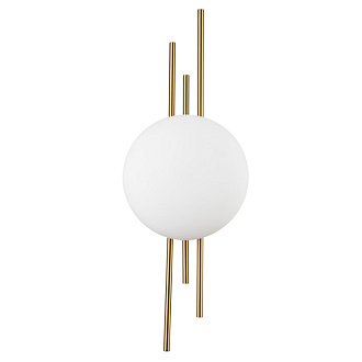 Настенный светильник 190*86*520 мм, 1*LED 8WW 4000KK бронза Indigo Astro V000044L, 14007/1W Brass