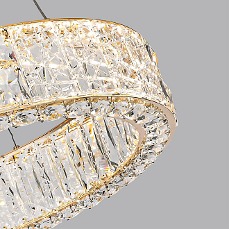 Люстра 60*60*80 см, LED 1*70W, 3700 К, Odeon Light Version 5071/70L, золото/прозрачный