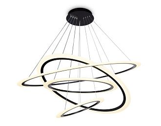 Светильник подвесной 100*87 см,  235W, 3000К, черный Ambrella Acrylica Original FA4365