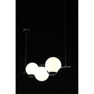 Подвесной светильник 80*15*40-120 см, 3*G9, 5W, Aployt Jagna APL.312.03.03, черный