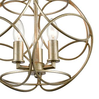 Подвесная люстра Vele Luce Viola VL4164P03, диаметр 34 см, античная шампань