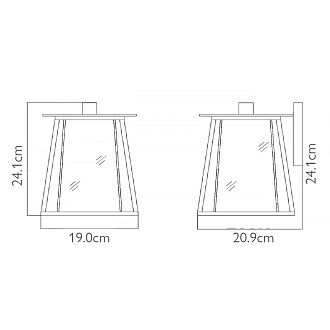 Настенный фонарь HK-WALKER2-S Hinkley, арт. HK-WALKER2-S