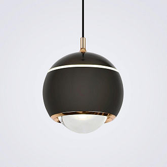 Подвесной светильник 12*10*200 см, LED 10W, 4200K, Черный LED4U L8753-1BK