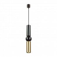 Подвесной светодиодный светильник Odeon Light Sakra 4072/5L черный, диаметр 9 см