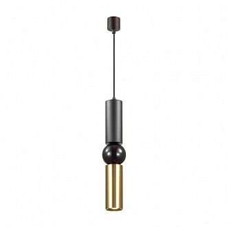 Подвесной светодиодный светильник Odeon Light Sakra 4072/5L черный, диаметр 9 см