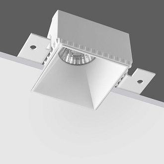 Светильник встраиваемый для ГКЛ потолка 8*8*4- см, 1*GU10*50W, Novotech Nimbus 370997, белый