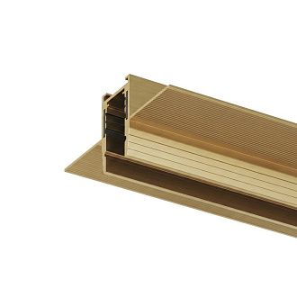 Шинопровод 200*6,9 см, Denkirs SHINE PRIME HIDE | ШАЙН ПРАЙМ ХАЙД TR4902-SB, сатинированная латунь