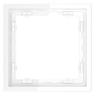 Рамка пластиковая Voltum S70 на 1 пост, белый  пластик  VLS100101