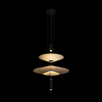 Подвесной светильник 50*83 см, 3*GU5.3*20W  LOFT IT Skylar 10244/B Black черный