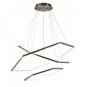 Каскадная люстра 100*50-180 см 136W, 4000K, Aployt Polunia APL.021.13.136, хром