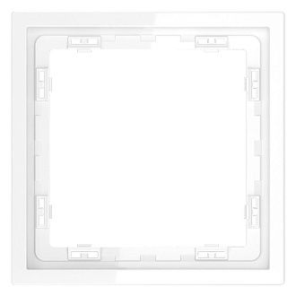 Рамка пластиковая Voltum S70 на 1 пост, белый  пластик  VLS100101
