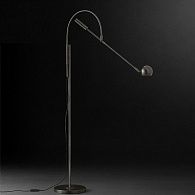 Торшер Restoration Hardware ORBITER II Task Floor Black 84**155 см, 1*G9*40W, ImperiumLoft 41.225-0, Чёрный