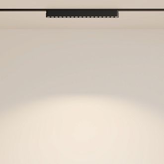 Трековый светильник 2,5*33*2,75 см, LED 16W, 3000К, Черный Maytoni Points TR082-1-18W3K-M-B