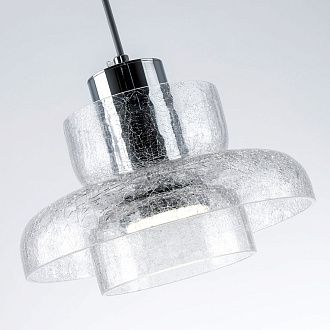 Подвесной светильник 9x22x17см, LED, 10Вт, 3000 / 6500К, Modelux MS.1412.220 CR Хром