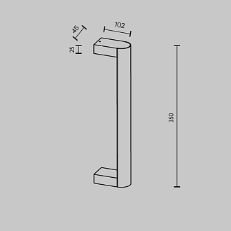 Бра 10,2*4,5*35 см, LED, 3000К, Maytoni Theorema MOD288WL-L5G3K золотой