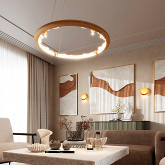Светильник 80 см, 73W, 3000/4000/5700K, ODEON LIGHT CAYON 7002/55L, золото
