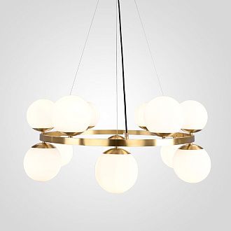 Подвесная люстра Bubbles Bulbs by Ceci Thompson 82*82*36 см, 12*G9*40W, ImperiumLoft SANNE01, Латунь