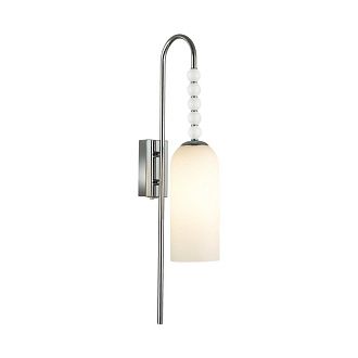 Бра *9*60,5-60,5 см, 1*E14*40W, Lumion Tracy LUM8270/1W, хром; белый