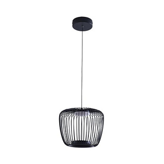 Подвесной светильник 26 см, 12W, 3000K, Arte Lamp FLARE A3529SP-12BK, черный