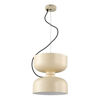 Подвесной светильник 30*28 см, 2*E27, 40W, Divinare Paola 5863/33 SP-1, Белый