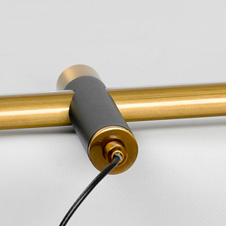 Линейно-подвесной светильник 120*6*25/120 см, 1*led*38W 3000K Lussole Bibb LSP-7206 черный