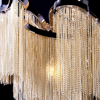 Потолочный светильник 99*94 см, 10*E14 Loft it Stream 10208/1000C Gold