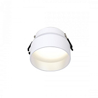 Врезной светильник Favourite Inserta 2883-1C, D80*H60, cutout:D65, каркас белого цвета, акриловое стекло