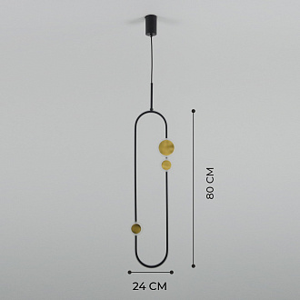 Светильник DZN-41306 ЧЕРНЫЙ+БРОНЗА D800/H240/1/LED/10W/4000K ELLIPSIS (1/5)