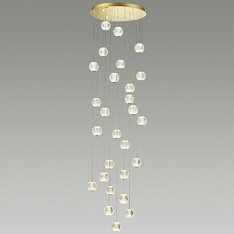 Светодиодный светильник 67 см, 120W, 4000K, Odeon Light CRYSTAL 5008/120L, золото