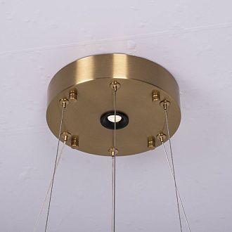Подвесная люстра WALSH L10 70*70*150 см, 10*LED*5W, 3000K, ImperiumLoft 195470-23, Латунь