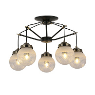 Светильник подвесной 59 см, 200W,  EVOLUCE  STRICCE SLE110302-05  Черный, Бронза