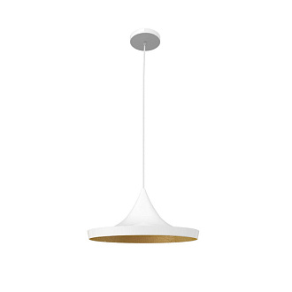 Светильник подвесной LOFT IT LOFT1844/C, диаметр 36 см, белый/золото