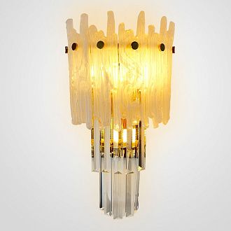 Бра Murano Glass ICE 25*25*45 см, 3*E14*40W, ImperiumLoft 44.726-0, Золотистый